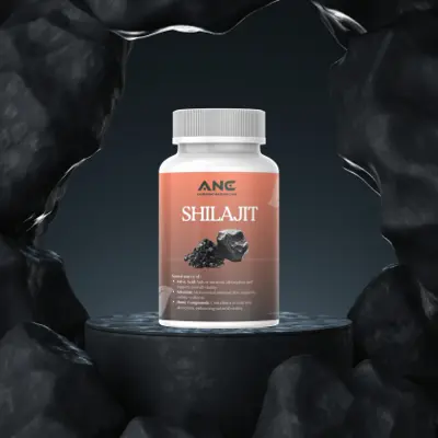 Shilajit Capsules — product photography placeholder