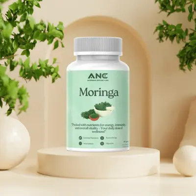 Organic Moringa Capsules — product photography placeholder